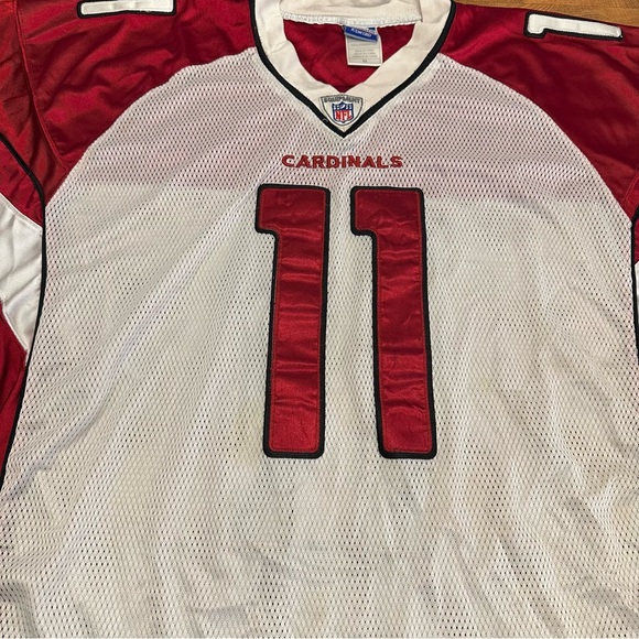 Arizona Cardinals Larry Fitzgerald #11 Reebok On Field Stitched Jersey Sz 52 - Picture 2 of 9